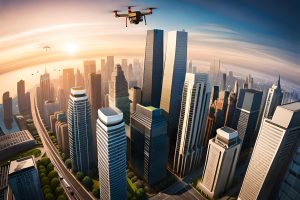3d-drone-shipping-carrying-cardboard-delivery-box-flies-fast-city039s-towers